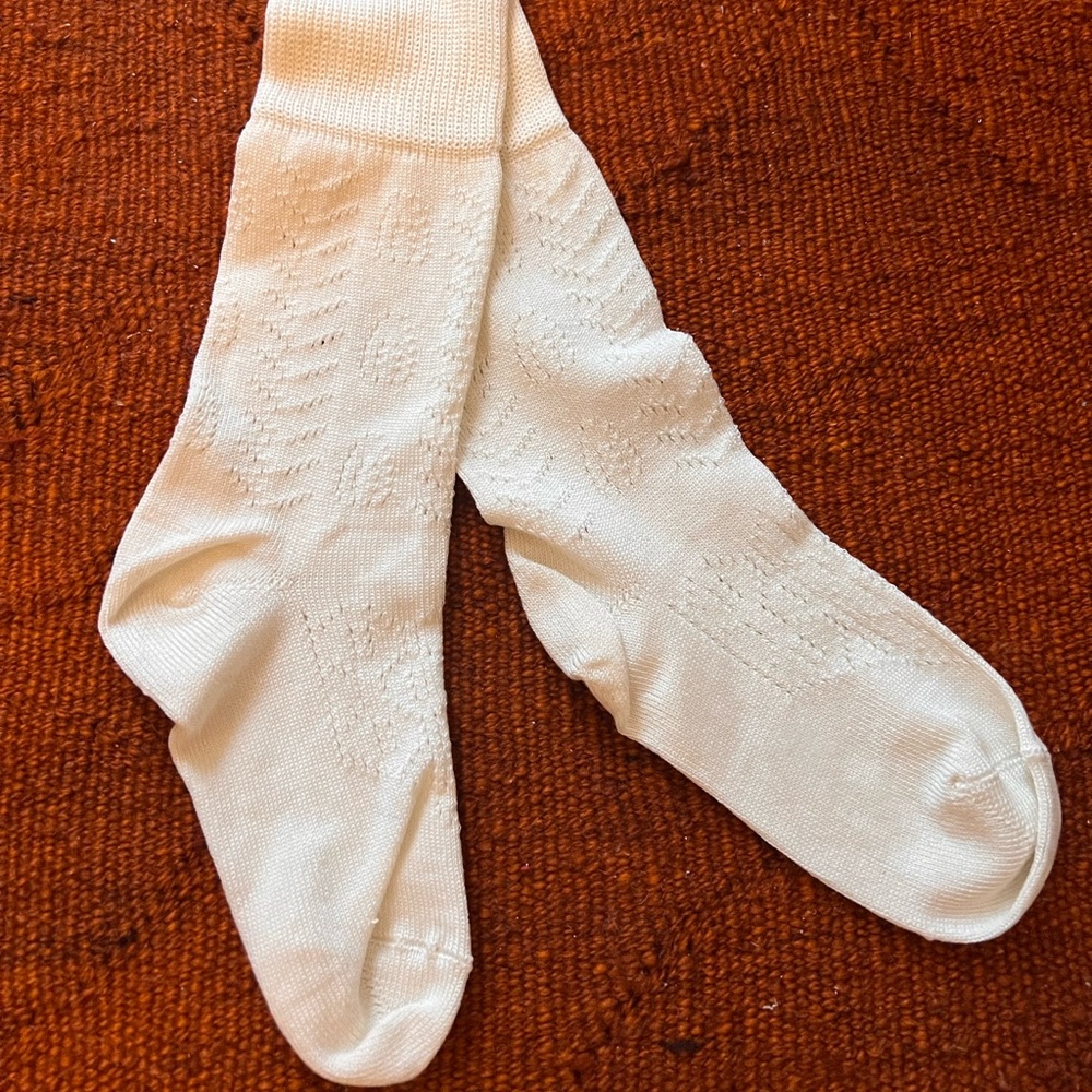 GUCCI GG Knitted Socks in White - NWOT